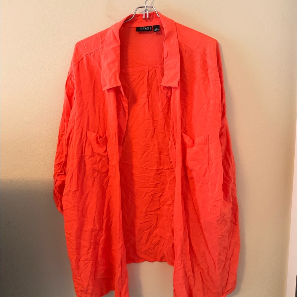 a.n.a Bold Coral Shirt